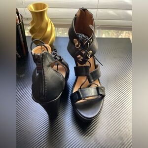 Black Tie- Up Women's Strappy Heels